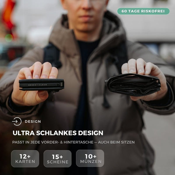 Smart Wallet 3.0 - Designer-Schwarz - Essentialbag #farbe_designer-schwarz 
