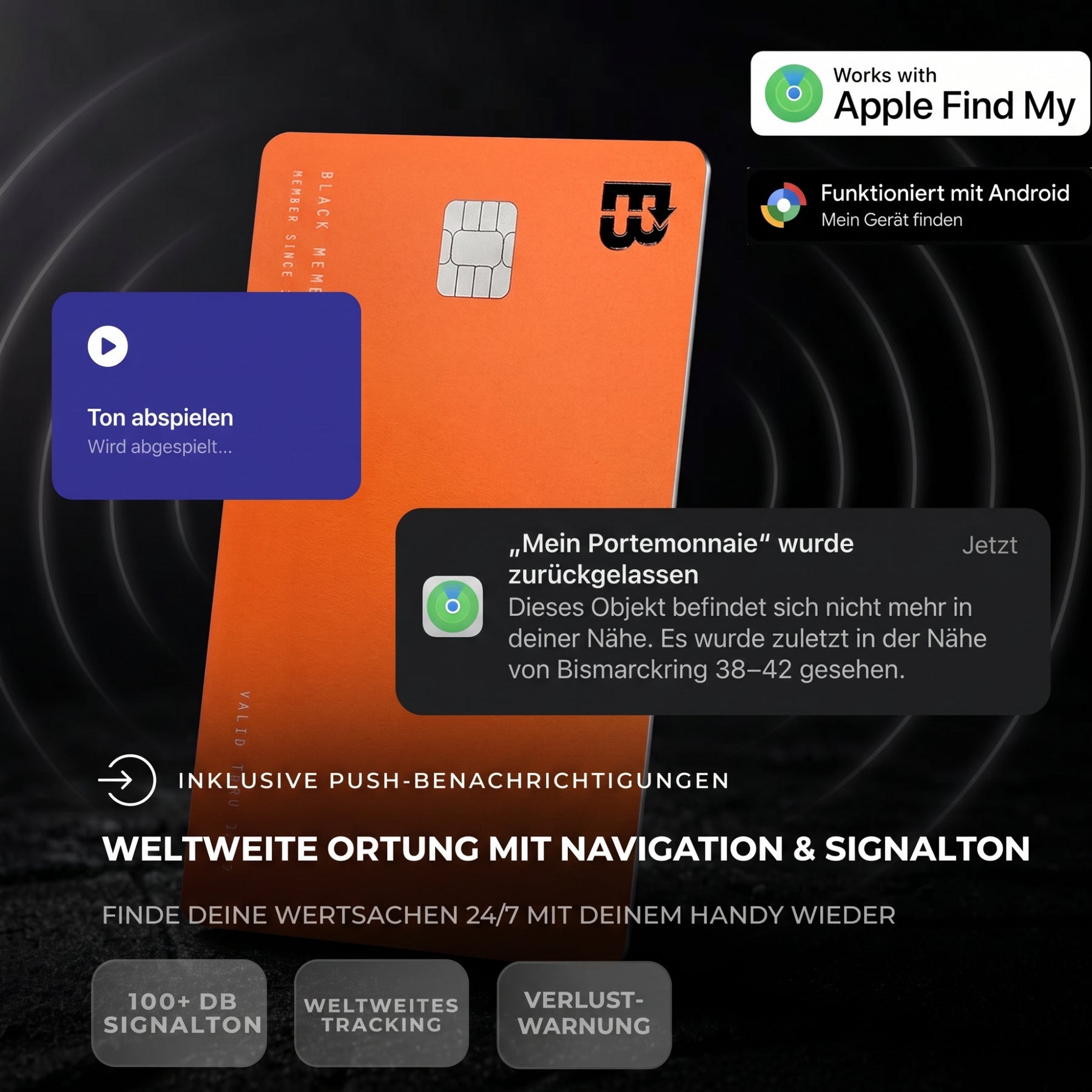 Tracker Karte Pro Apple & Android